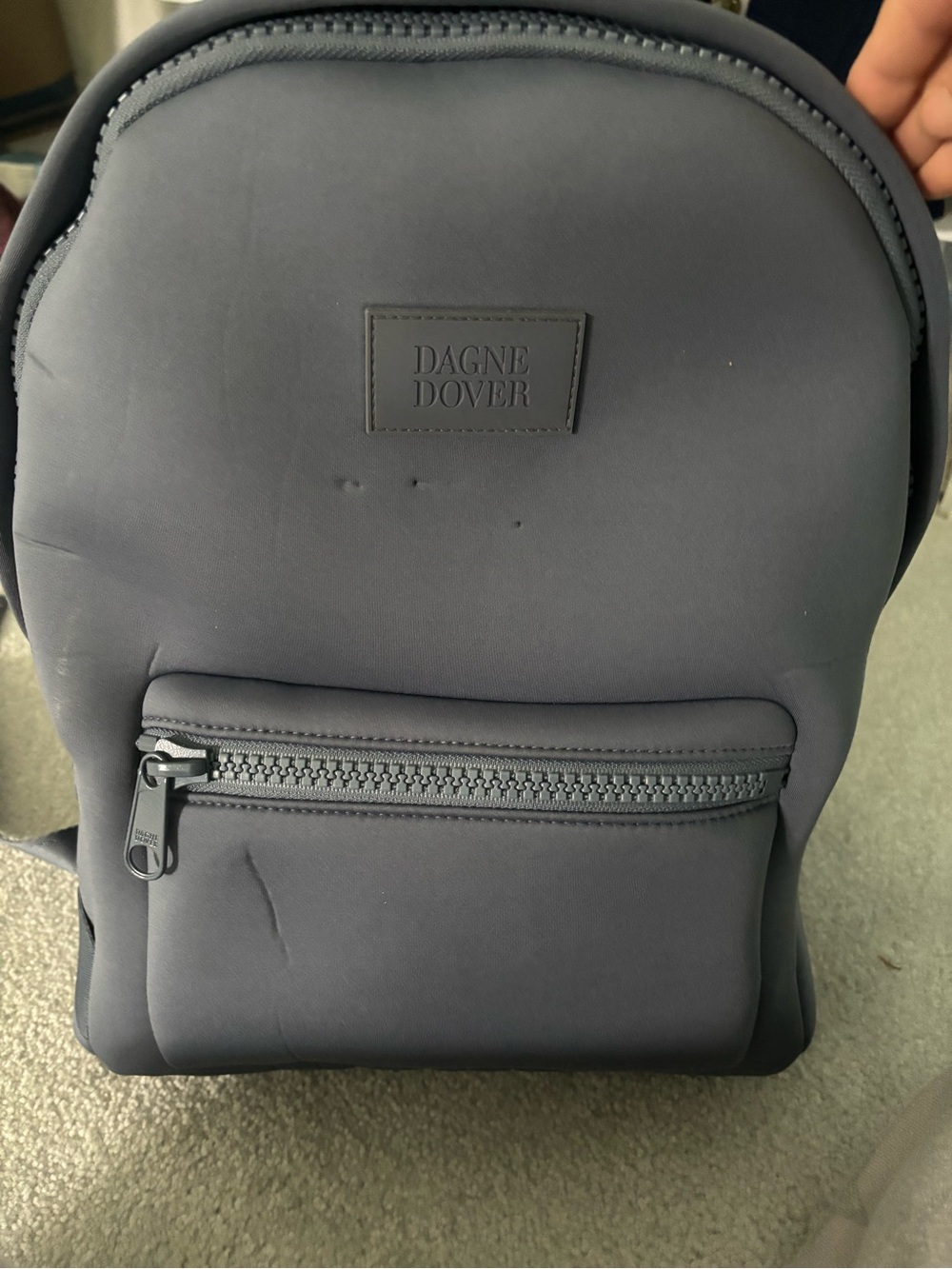 Dagne Dover Navy Blue Neoprene Backpack S/M